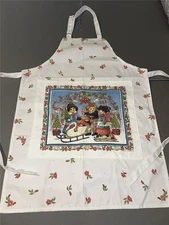 Kay Dee Designs Holiday Vintage Bears Nita Showers Cotton Canvas Apron
