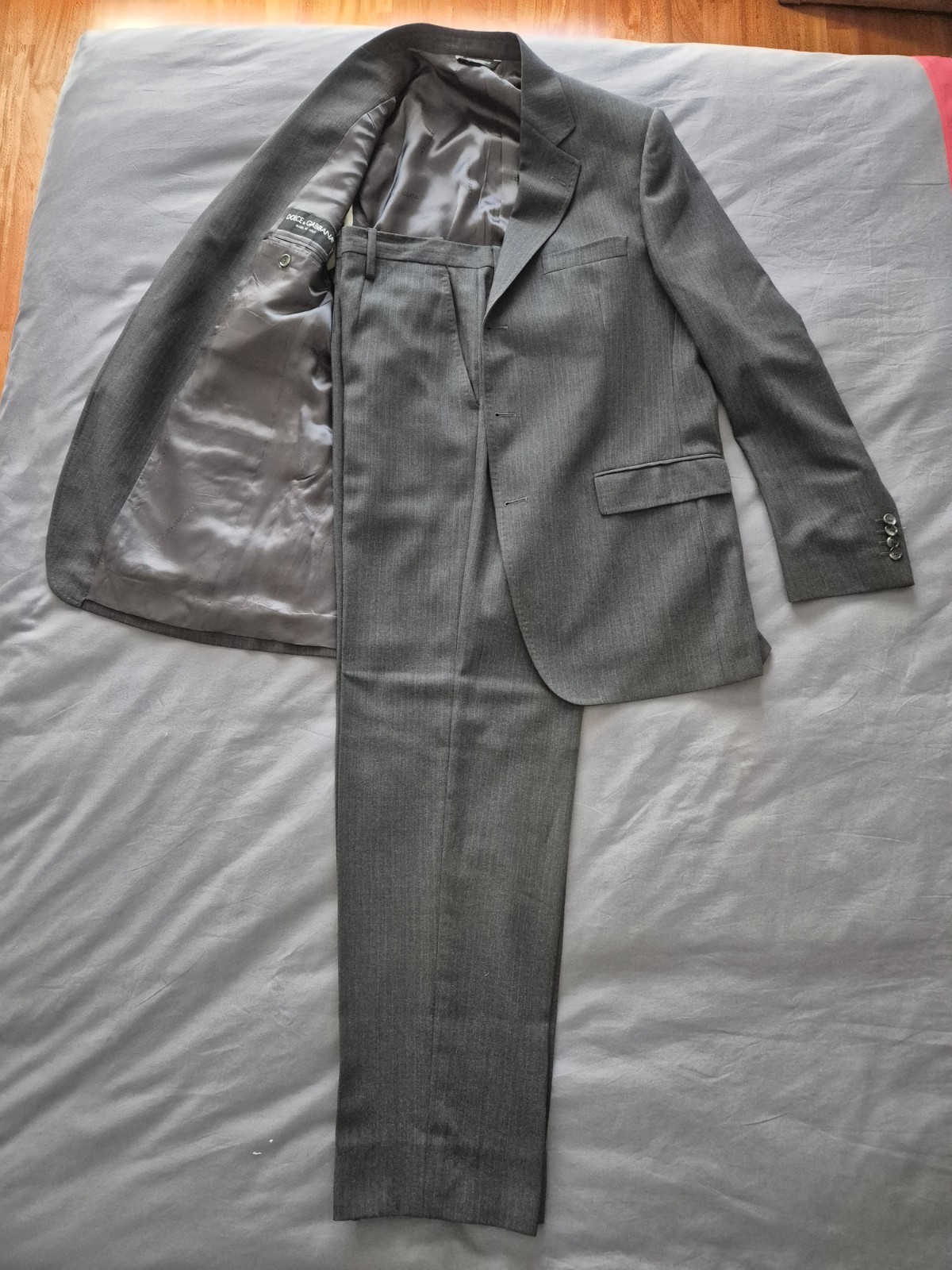 Dolce e Gabbana Abito vestito uomo giacca pantalone lana Vergine TG 52