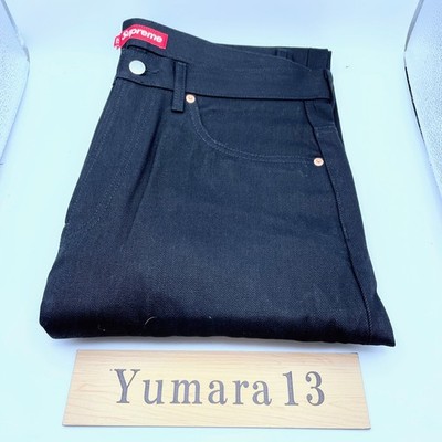 Supreme Rigid Baggy Selvedge Jean Rigid Black Indigo 2colors 25SS