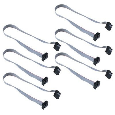 Flat Ribbon Cable 8 Pin Female To Female FC IDC Connector 30cm 6 PCS