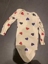 Petit Bateau, Bodysuit Long Sleeve with hearts for 36 months
