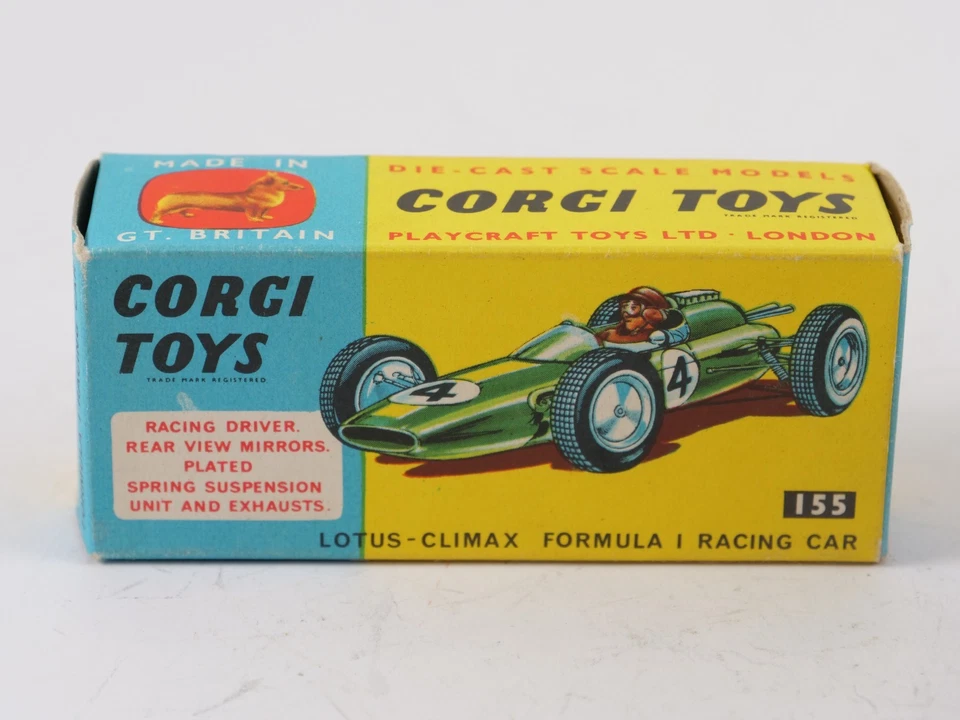 Corgi N° 155 Lotus Climax F1 Coche De Carreras #18 Nunca Jugado En Caja 1/43 - Imagen 3 de 4