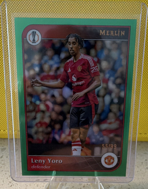 Topps Merlin UEFA Club Competitions 2024-25 Leny Yoro Man United #189 /99