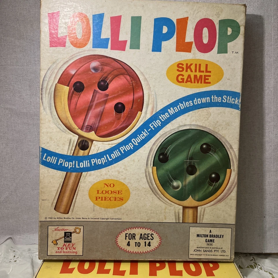 Lolli Plop Skill Game Vintage.  by Milton Bradley 1962, - Image 2 of 4