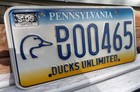 Rare Pennsylvania (PA) Ducks Unlimited (DU) Embossed License Plate (DU00465) — photo 2