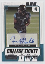 2021 Panini Contenders Draft Picks College Ticket CJ Marable #320 Auto 13w2