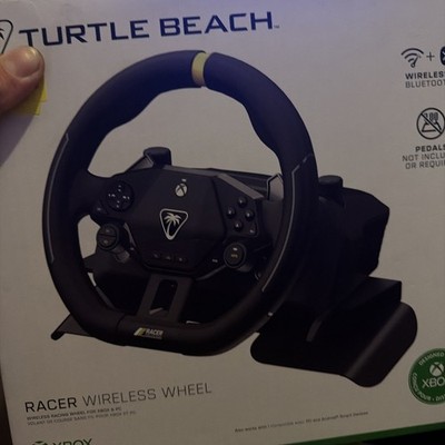 Turtle Beach Racer Wireless Wheel Xbox PC Android Bluetooth Black Yellow