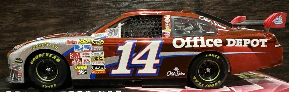 Tony Stewart Old Spice 2009 color cromo puerta Din #00014 cuna 1/24 acción Nascar Foto 2 de 4