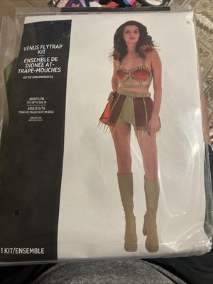 Women s Halloween Costume Venus Fly Trap Adult Size L/XL Fits Up To Size 16
