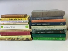 Walt Whitman Subject Lot 17 Books, G To VG+