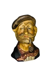 Capodimonte Vintage Bust 3067 By Gino Pezzato  Hand Painted Italy - Crown N Mark