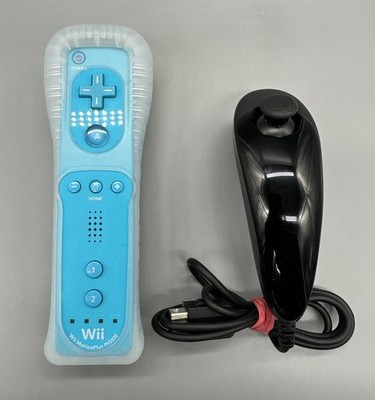 Official Nintendo Wii Remote Motion Plus & Nunchuck Controller  Set RVL-036 OEM