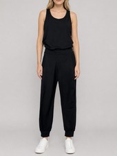 Sweaty Betty Gary Jumpsuit Womens XS Black Yoga Active Travel Lounge Athleisure