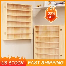 6-Tier Solid Wood & Acrylic Display Cabinet - Showcase for Model Collections