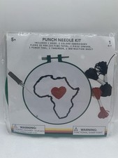 Punch Needle Embroidery Kit 6 in Green Hoop YY