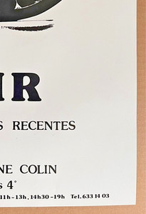 Rosette BIR — Affiche originale d'exposition, Galerie Christiane Colin, Paris — vue 5 sur 5