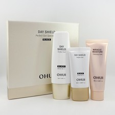 OHUI Day Shield Perfect Sun Black Special Set 50mL  30mL  Foam 40mL SPF50 