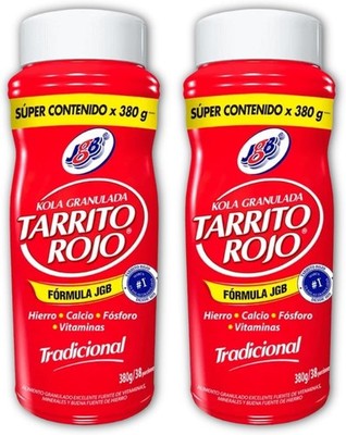 - Kola Granulada Tradicional Sabor Tradicional 0- Pack de 2 Tarrito Rojo de 3...