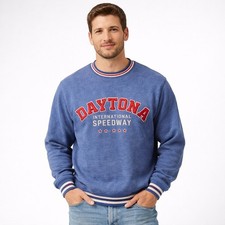 Daytona International Speedway Crewneck Sweatshirt XL NASCAR Retro Varsity