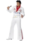 Smiffys Elvis Presley Costume Licensed American eagle 1970s Vegas White Suit M