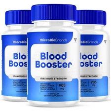 (3 Pack) MicroBio Blood Booster Capsules, MicroBio Blood Booster (180 Capsules)