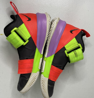 NIKE LEBRON SOLDIER XIII thunder grey green red purple sneakers sz