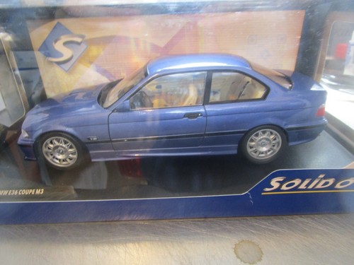 BMW M3 E36 3er Reihe Coupe 1996 blau blue violett Solido Metall RAR 1:18 - Bild 6 von 7