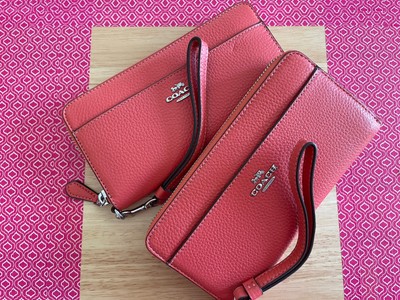 coach zip wallet wristlet