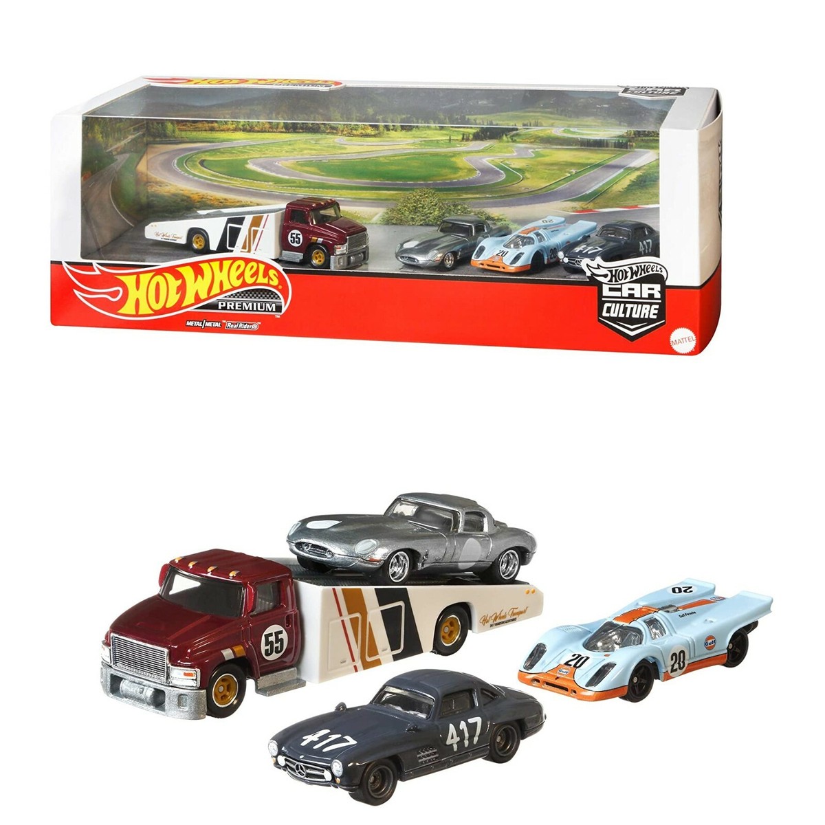 Hot Wheels Premium Jaguar Benz Porsche Car Culture Racing Model