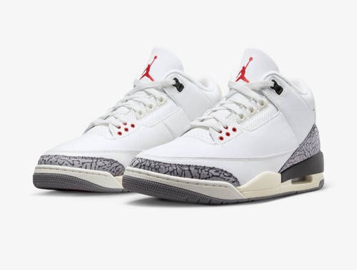 Nike Jordan 3 White Cement Reimagined 2023 DN3707-100 Size 12.5 SHIPS TODAY - Picture 9 of 11