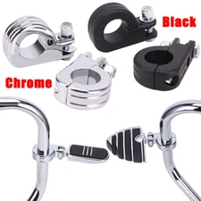 Motorcycle 1-1/4" 32mm Engine Crash Bar Highway Foot Peg Mount Clamp for Harley
