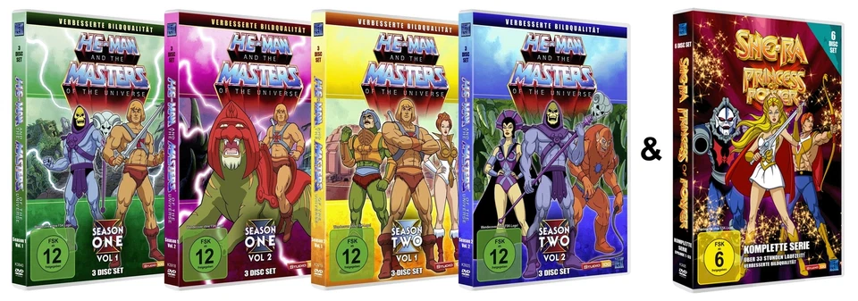 He-Man and the Masters of the Universe + She-Ra Princess of Power # DVD-SET-NEU