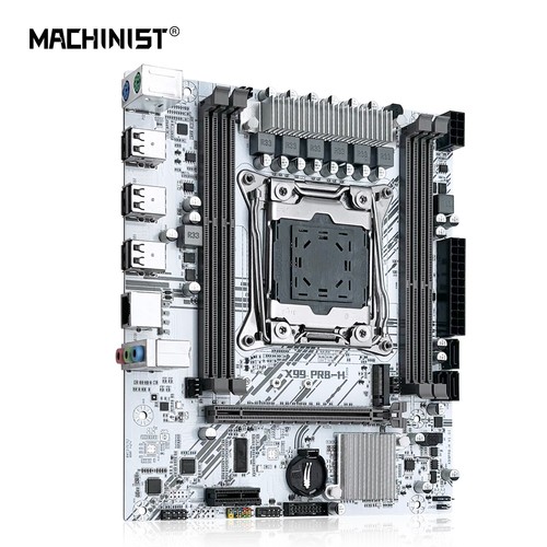 X99 PR8 White Motherboard LGA 2011-3 DDR3 DIMM NVMe/SATA M.2 SATA 2.0 PCIe 3.0 - Afbeelding 3 van 10