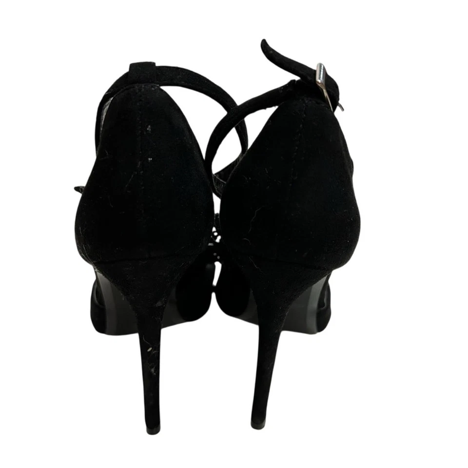 Zapato Republic LA I imitación negro flecos punta tacones talla 6 Foto 4 de 4