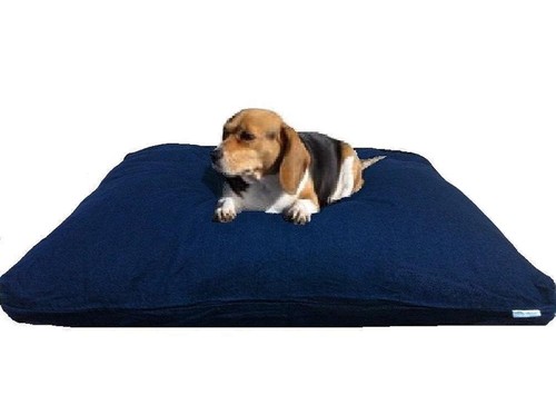 Memory Foam Pet Dog Bed for Medium to Large Dogs with Durable Denim Jeans Cover - Picture 28 of 39