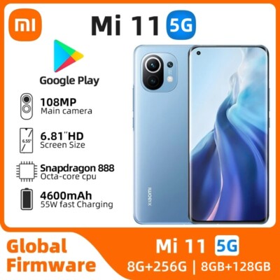Xiaomi Mi 11 5G 256GB 108M Unlocked Global Android Version Smartphone New Sealed