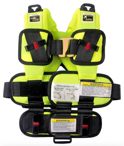 RideSafer Travel Vest w/ Backpack Ride Safer Car Seat Yellow - XS Extra Small
