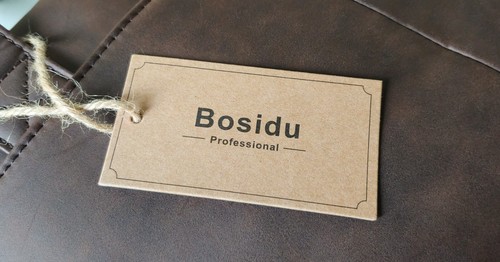 Bosidu Leather Men's Messenger Bag Briefcase Brown BRAND NEW WITH TAGS NWT - Picture 7 of 10