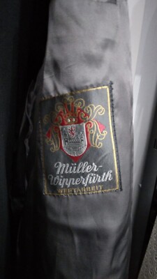 Muller Wipperfurth Coat Men White and Black Size 50 PG221LZ | eBay