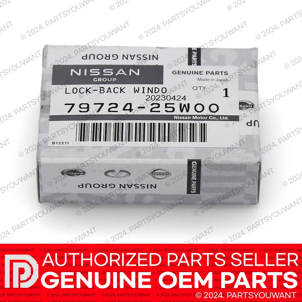 GENUINE Nissan 720 D21 Pickup OEM Back Rear Sliding Window Latch Lock 7972425W00 Foto 3 de 4