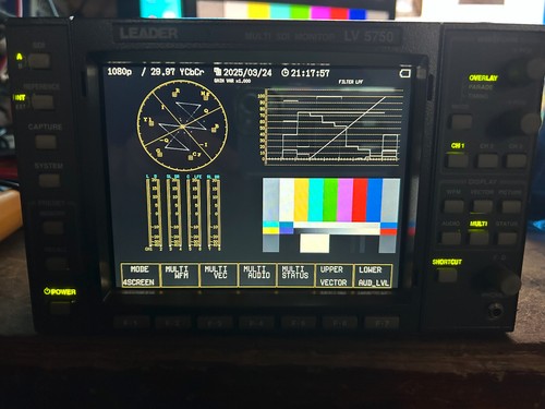 Leader Model LV5750 + SD-Capture card port Multi SDI Waveform Monitor +Power - Picture 11 of 23