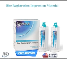 Dental VPS Impression Bite Registration 2/pk 50ml Clear Bite Fast Set - MARK3
