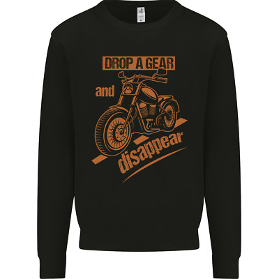 Drop A Gear Disappear Motorräder Biker Motorbike Herren Sweatshirt Jumper