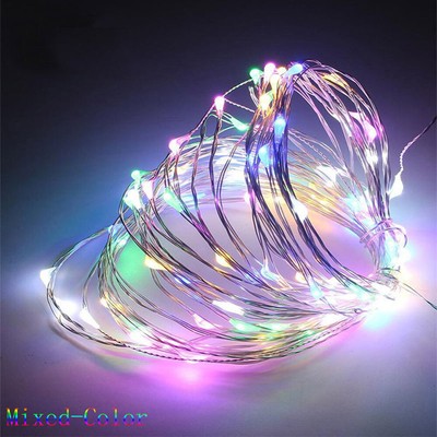 USB LED String Fairy Lights Multicolor 5M 10M 100LEDs For Home Bedroom Decor