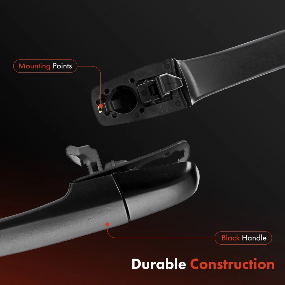 Manija de puerta exterior negra para conductor trasero para Cadillac STS 2005-2011 CTS 2008-2014 Foto 4 de 4