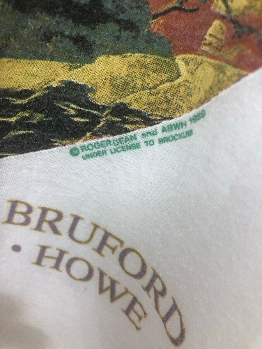 ANDERSON BRUFORD WAKEMAN HOWE US Tour 1989 Vintage Tee Shirt XL