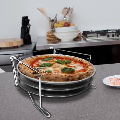 Set Cottura Pizze 3 Ripiani Con 3 Teglie Pizza e Supporto Forno Teglia 29  Cm | eBay