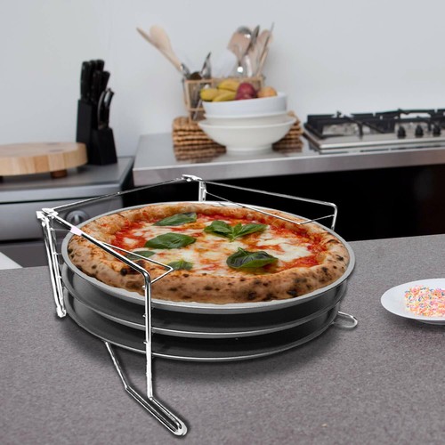 Set Cottura Pizze 3 Ripiani Con 3 Teglie Pizza e Supporto Forno Teglia 29  Cm | eBay