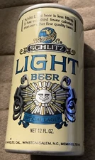SCHLITZ LIGHT BEER 1975 ALUMINUM PULL TAB BEER CAN JOS SCHLITZ BREWING Co