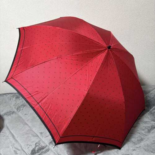 Dior Folding Umbrella Good Condition Japan Used Item Free shipping Red Women's